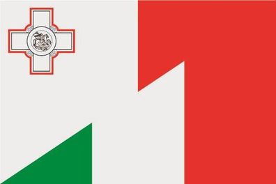 Fahne Flagge Malta-Italien Premiumqualität