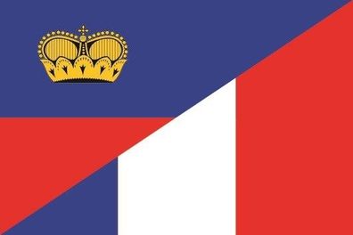 Fahne Flagge Liechtenstein-Frankreich Premiumqualität