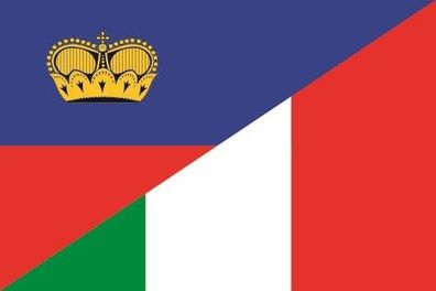 Fahne Flagge Liechtenstein-Italien Premiumqualität