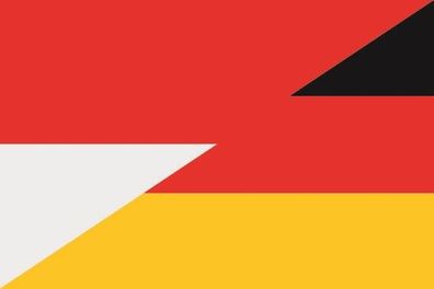 Fahne Flagge Monaco-Deutschland Premiumqualität