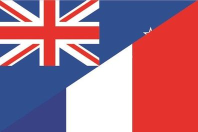 Fahne Flagge Neuseeland-Frankreich Premiumqualität
