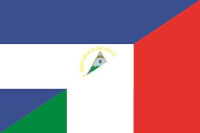 Fahne Flagge Nicaragua-Italien Premiumqualität