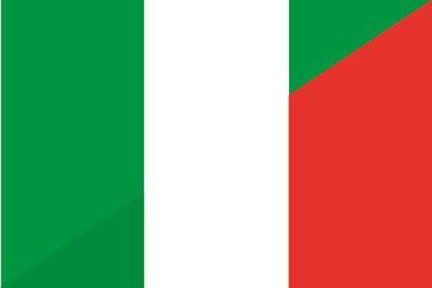 Fahne Flagge Nigeria-Italien Premiumqualität