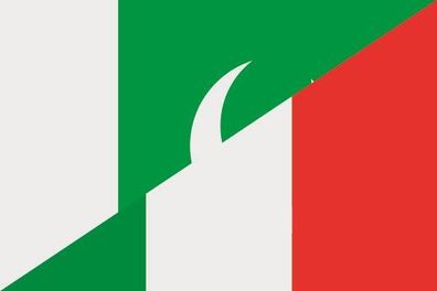 Fahne Flagge Pakistan-Italien Premiumqualität