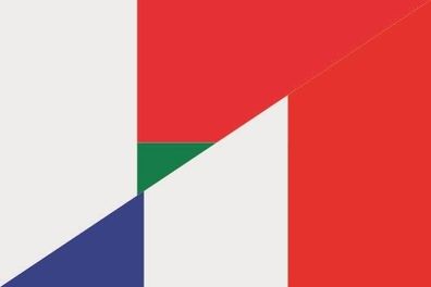 Fahne Flagge Madagaskar-Frankreich Premiumqualität