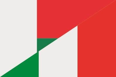 Fahne Flagge Madagaskar-Italien Premiumqualität
