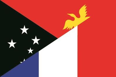 Fahne Flagge Papua-Neuguinea-Frankreich Premiumqualität