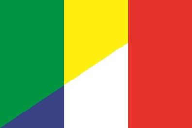 Fahne Flagge Mali-Frankreich Premiumqualität