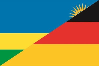 Fahne Flagge Ruanda-Deutschland Premiumqualität