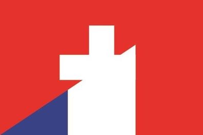 Fahne Flagge Schweiz-Frankreich Premiumqualität