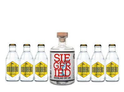 Siegfried Rheinland Dry Gin 500ml (41% Vol) + 6 Goldberg 0,2L