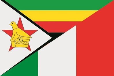 Fahne Flagge Simbabwe-Italien Premiumqualität
