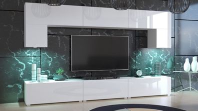 Kate NX70 Möbel für Wohnzimmer Wohnwand Mediawand Schrankwand Wohnschrank