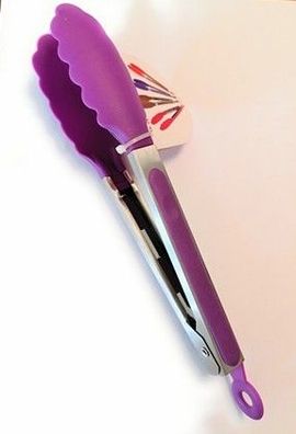 Alpina Salatzange Zange 26 cm lila BBQ