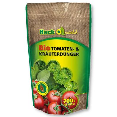 HACK Bio Tomatendünger und Kräuterdünger 700 g Gartendünger Gemüsedünger