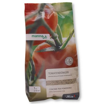 Manna Bio Tomatendünger 1 kg Gemüsedünger Biodünger Naturdünger Ökodünger