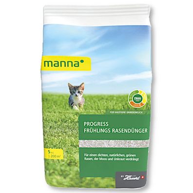 Manna Progress Frühlingsrasendünger 5 kg Profidünger Rasendünger Startdünger