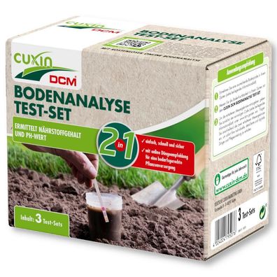Cuxin Bodenanalyse 3 Test-Sets Stück Bodentest Analyeset Nährstoffanalyse