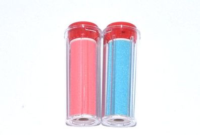 2-er Set Ersatzrollen für Pediküregerät Micropedi Mini blau & rot von EMJOI NEU