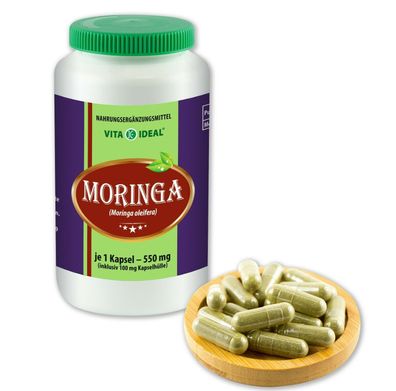Vitaideal ® Moringa je 550mg ohne Zusatzstoffe von NEZ-Diskounter