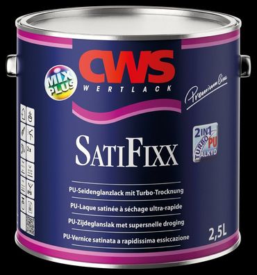 CWS Wertlack SatiFixx 2,5 Liter weiß