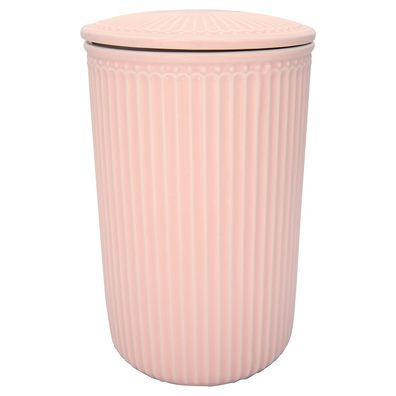 Greengate Vorratsdose mit Deckel ALICE Pale Pink Rosa Groß 13x21 cm Keramik