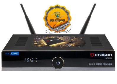 Octagon SF8008 4K UHD 2160p H.265 HEVC E2 Linux Dual Wifi DVB-S2X & T2C Combo