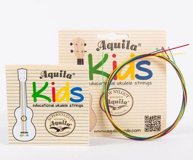 Aquila 138U Kids multi color strings für Ukulele, Saiten für Ukulele