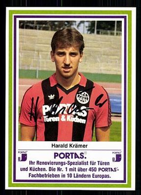 Harald Krämer Eintr. Frankfurt 1984-85 TOP AK + A 73810