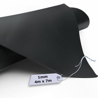Teichfolie PVC 1mm schwarz in 4m x 7m