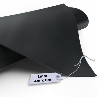 Teichfolie PVC 1mm schwarz in 4m x 8m