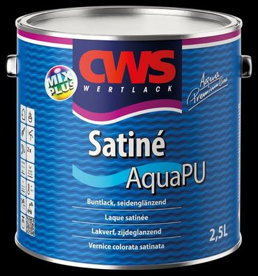 CWS Wertlack Satiné Aqua PU 2,5 Liter weiß
