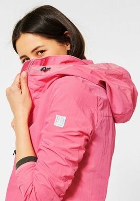 Enjoyoself Damen Kurze Regenjacke Wasserdicht Leicht Windbreaker Jacke mit Kapuze D/ünne /Übergangsjacke f/ür Fr/ühling Sommer