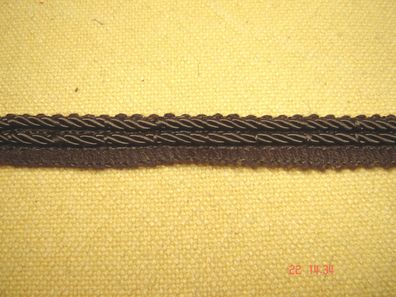 Borte Trachtenborte m Seidenkordel Hutband braun 1,4 cm breit je 1 Meter