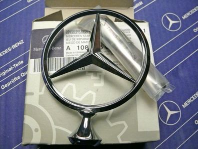 Mercedes Stern Emblem W108 W109 Reparatursatz mit Stern und Feder NOS!