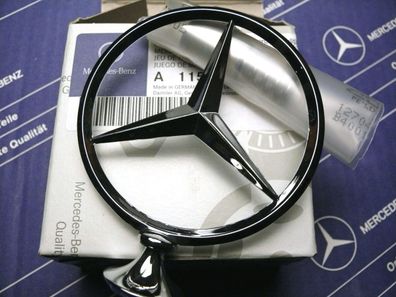 Mercedes Stern Emblem W114 W115 Reparatursatz mit Stern und Feder NOS!