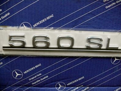 Mercedes Schriftzug / Typbezeichnung / Typkennzeichen 560SL R107 NEU