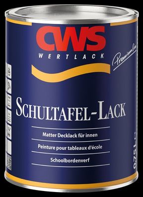CWS Wertlack Schultafel-Lack 0,75 Liter grün
