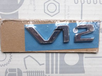 Mercedes Schriftzug / Typkennzeichen V12 für W140 600SE 600SEL NOS!