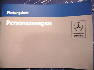 NEUES WARTUNGSHEFT SERVICEHEFT Mercedes W116 W107 R107 W123 SL SLC