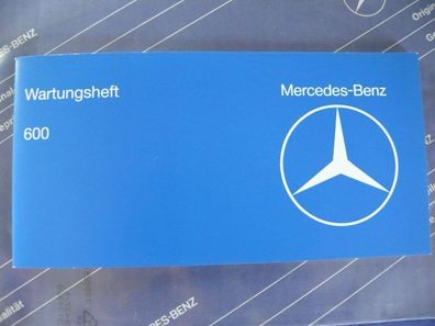 Mercedes Serviceheft / Wartungsheft W100 NOS! NEU!