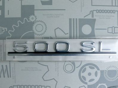 Mercedes Schriftzug / Typbezeichnung / Typkennzeichen 500SL R107 NEU