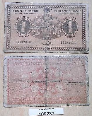 1 Mark Banknote Finnland 1. Weltkrieg 1916 (109237)