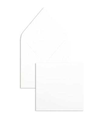100 Briefumschläge Weiß 145x145 mm mit Nassklebung