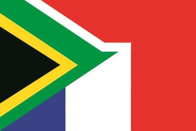 Fahne Flagge Südafrika-Frankreich Premiumqualität