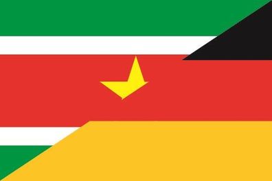 Fahne Flagge Surinam-Deutschland Premiumqualität