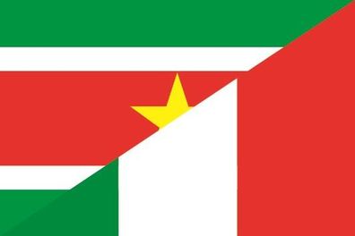 Fahne Flagge Surinam-Italien Premiumqualität