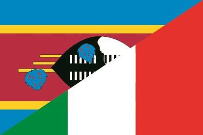 Fahne Flagge Swasiland-Italien Premiumqualität