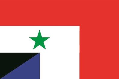 Fahne Flagge Syrien-Frankreich Premiumqualität