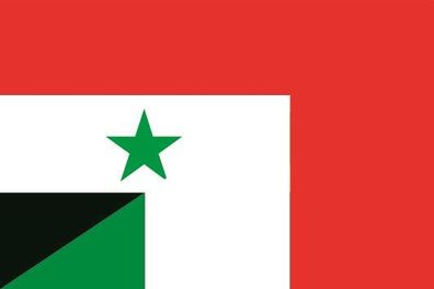 Fahne Flagge Syrien-Italien Premiumqualität
